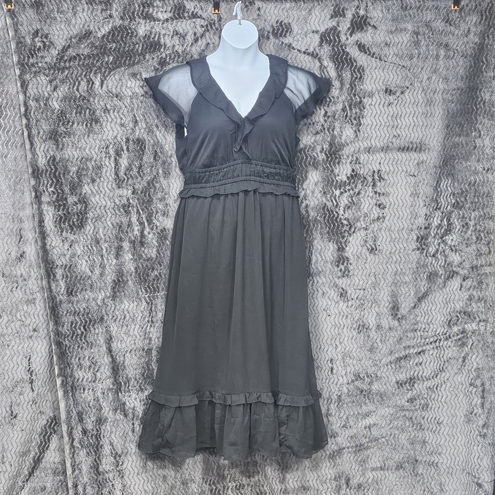 Old Navy Dress Size Large Tall Flutter Sleeve Smocked Whimsigoth Witchy Romantic